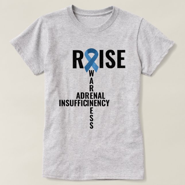 Camiseta Consciência ad-renal da insuficiência (Frente do Design)
