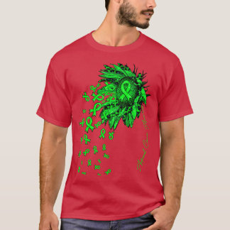 Camiseta Consciência Adrenal Flores de fita de girassol cae