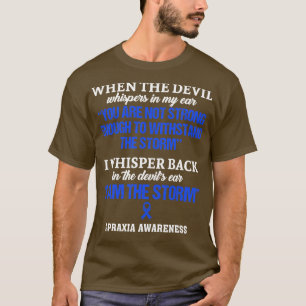 Camiseta Consciência Apraxia Eu Sou A Tempestade Nesta Famí