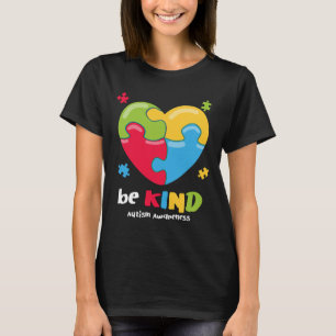 Camiseta Consciência Autismo - Seja gentil Quebra-cabeça