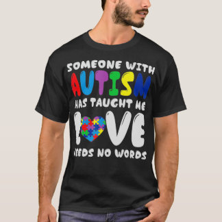 Camiseta Consciência Autista, Amor Não Precisa De Palavras,