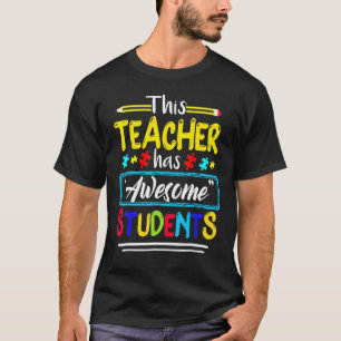Camiseta Consciência Autista Este Professor Tem Estudantes