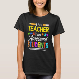 Camiseta Consciência Autista Este Professor Tem Estudantes