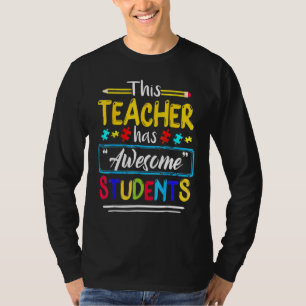Camiseta Consciência Autista Este Professor Tem Estudantes 