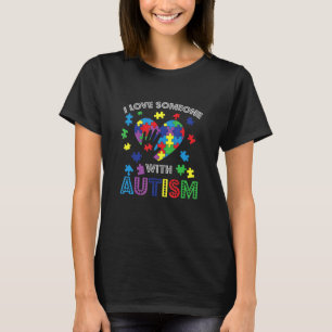 Camiseta Consciência Autista, Eu Amo Alguém Com Autismo, Su