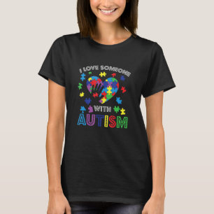 Camiseta Consciência Autista, Eu Amo Alguém Com Autismo, Su