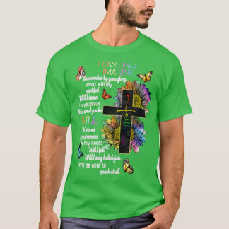 Camiseta Consciência Autista Eu Só Posso Imaginar Jesus Fé
