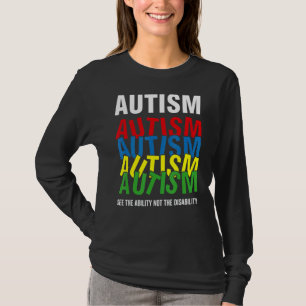 Camiseta Consciência Autista Veja A Habilidade Não A Defici