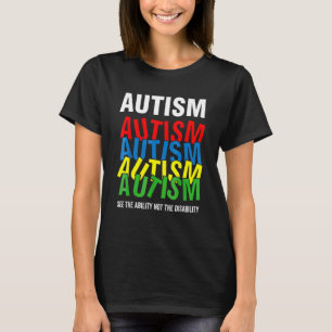 Camiseta Consciência Autista Veja A Habilidade Não A Defici