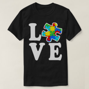 Camiseta Consciência autística do autismo do quebra-cabe