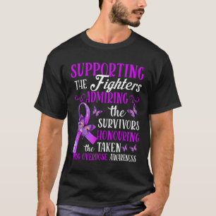 Camiseta Consciência Bela E Apoiante Da Sobredosagem De Med