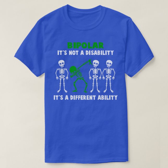 Camiseta Consciência Bipolar Não É Deficiência É Uma Difere (Frente do Design)