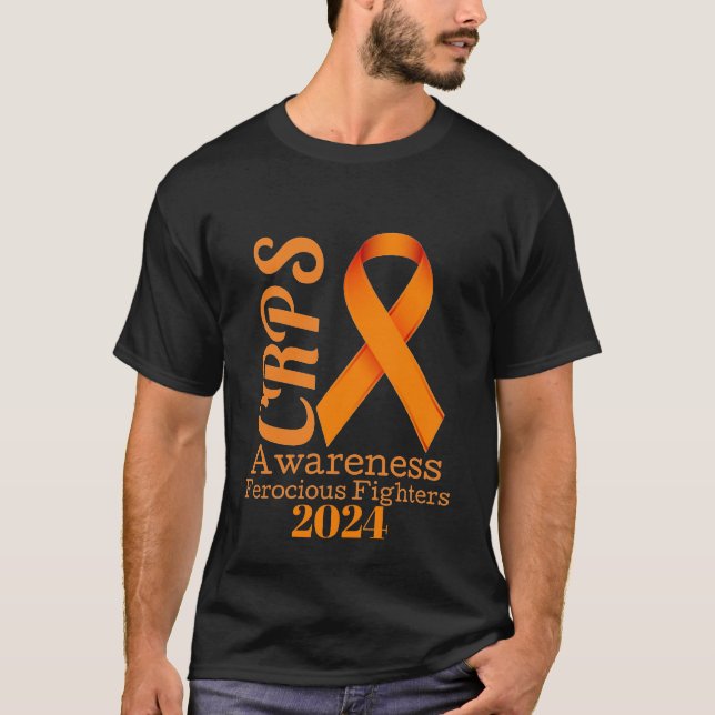 Camiseta Consciência CRPS preta (Frente)