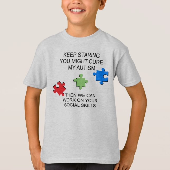 Camiseta Consciência da desordem do espectro do autismo (Frente)