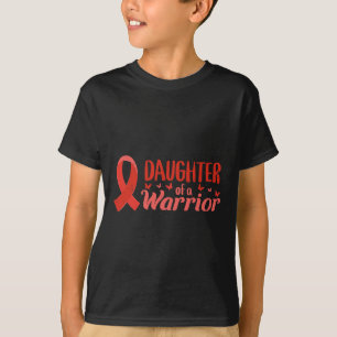 Camiseta Consciência da Doença Cardíaca Filha de um Guerrei