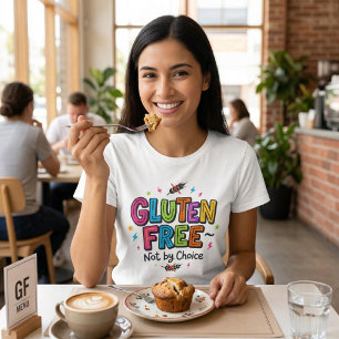 Camiseta Consciência da Doença Celíaca Sem Glúten Não Por E