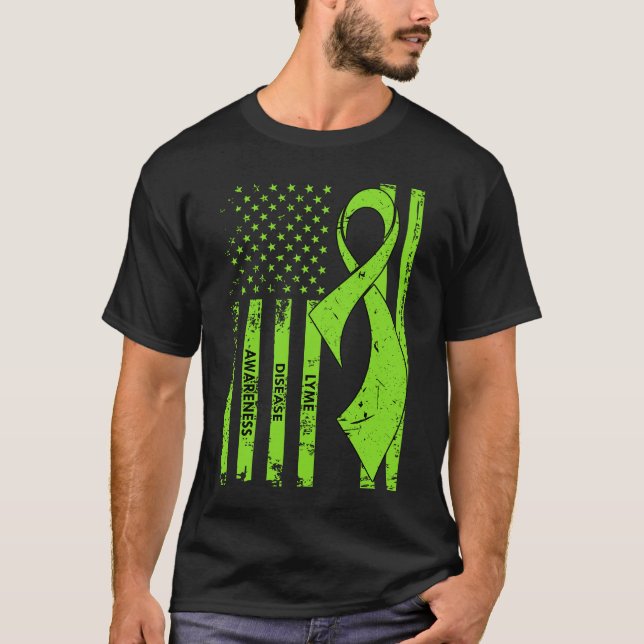 Camiseta Consciência da doença de Lyme (Frente)