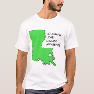 Camiseta Consciência da doença de Lyme em Louisiana