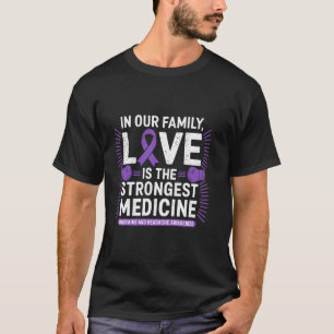 Camiseta Consciência da Dor de Cabeça de Enxaqueca Amor Med