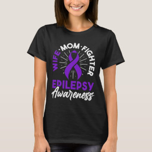 Camiseta Consciência da Epilepsia Doença Divertida Guerreir