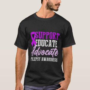 Camiseta Consciência da Epilepsia Guerreiro Epilético Sobre