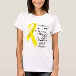 Camiseta Consciência da esperança do apoio da prevenção
