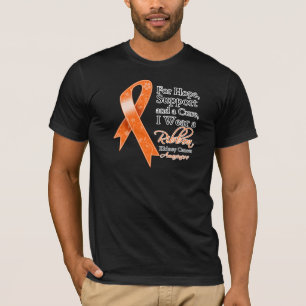 Camiseta Consciência da esperança do apoio do câncer de rim