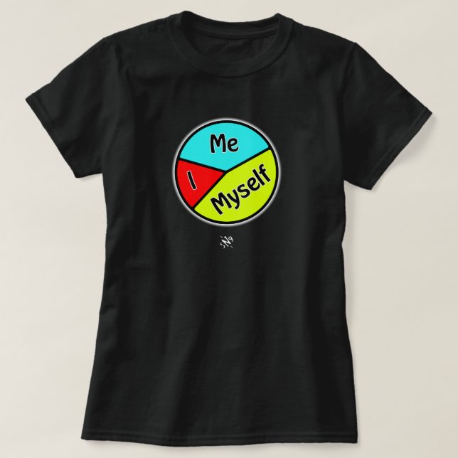 Camiseta Consciência da individualidade (Eu - Eu mesmo - Eu (Frente do Design)