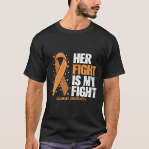 Camiseta Consciência da Leucemia A Luta Dela É Minha Luta L