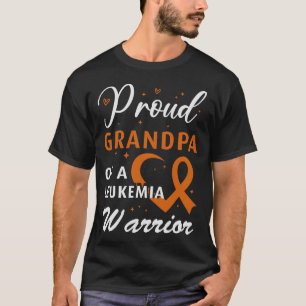 Camiseta Consciência da leucemia Orgulhosa Avô de uma Guerr