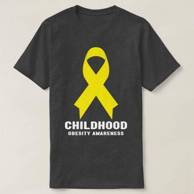 Camiseta Consciência da obesidade infantil - Obesidade infa (Frente do Design)