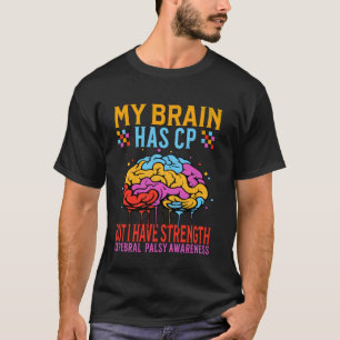 Camiseta Consciência da Paralisia Cerebral CP para Guerreir