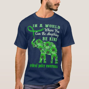 Camiseta Consciência da paralisia cerebral Elefante de gir