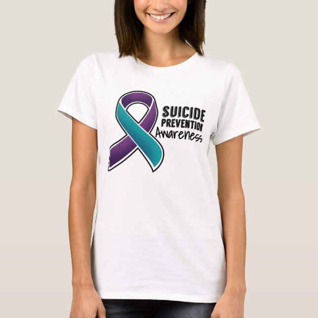 Camiseta Consciência da prevenção do suicídio (Frente)