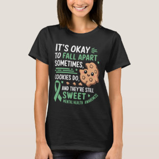 Camiseta Consciência da Saúde Mental do Biscoito Engraçado 