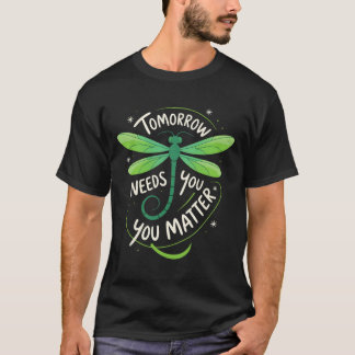 Camiseta Consciência da Saúde Mental Você Problema Amanhã P