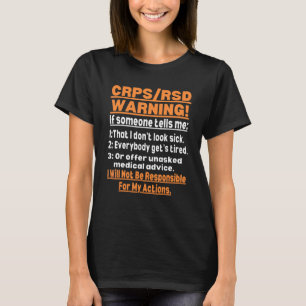 Camiseta Consciência da síndrome da dor regional complexa C