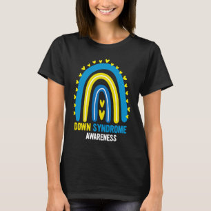 Camiseta Consciência da Síndrome de Down Arco Arco-Íris Ama