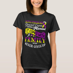 Camiseta Consciência da Síndrome de Sotos Apoio Familiar Am