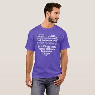 Camiseta Consciência da síndrome de Turner eu amo alguém
