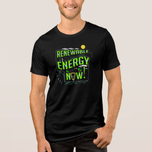 Camiseta Consciência das alterações climáticas da energia