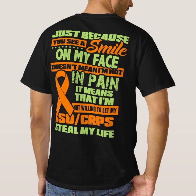 Camiseta Consciência de CRPS RSD (Verso)