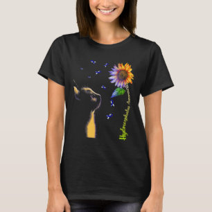 Camiseta Consciência de Hidrocefalia de Girassol de Cat