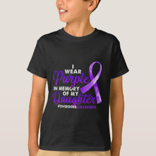 Camiseta Consciência De Sobredosagem Eu Visto Roxo Para Min