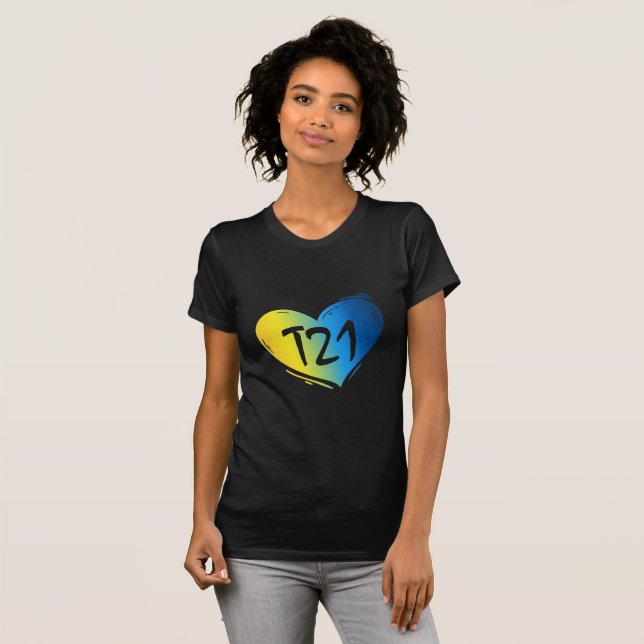 Camiseta Consciência de T21 Síndrome de Down (Frente Completa)