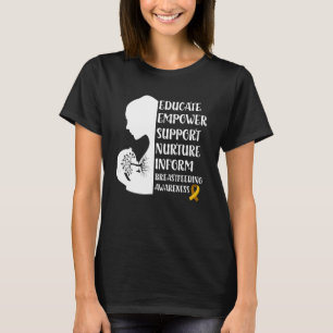 Camiseta Consciência do Aleitamento Materno Família EUA Lei
