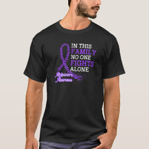 Camiseta Consciência do Alzheimer da Família de Fita Roxa