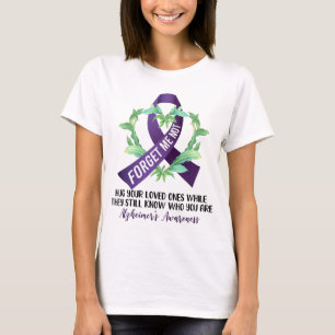 Camiseta Consciência do Alzheimer, vestimos roxo por demênc