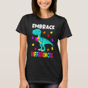 Camiseta Consciência do Autismo Abrace Diferenças Autismo D