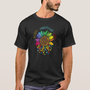 Camiseta Consciência do Autismo Aceitar Entender Amar ASD A